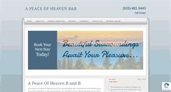 Desktop Screenshot of apeaceofheavenbandb.com